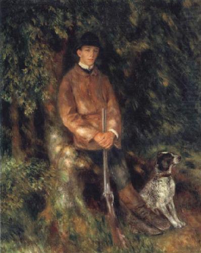 Pierre Renoir Alfred Berard and his Dog china oil painting image